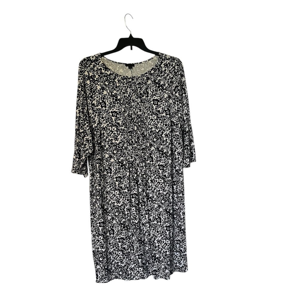 J. Jill Black and White Patterned Dress